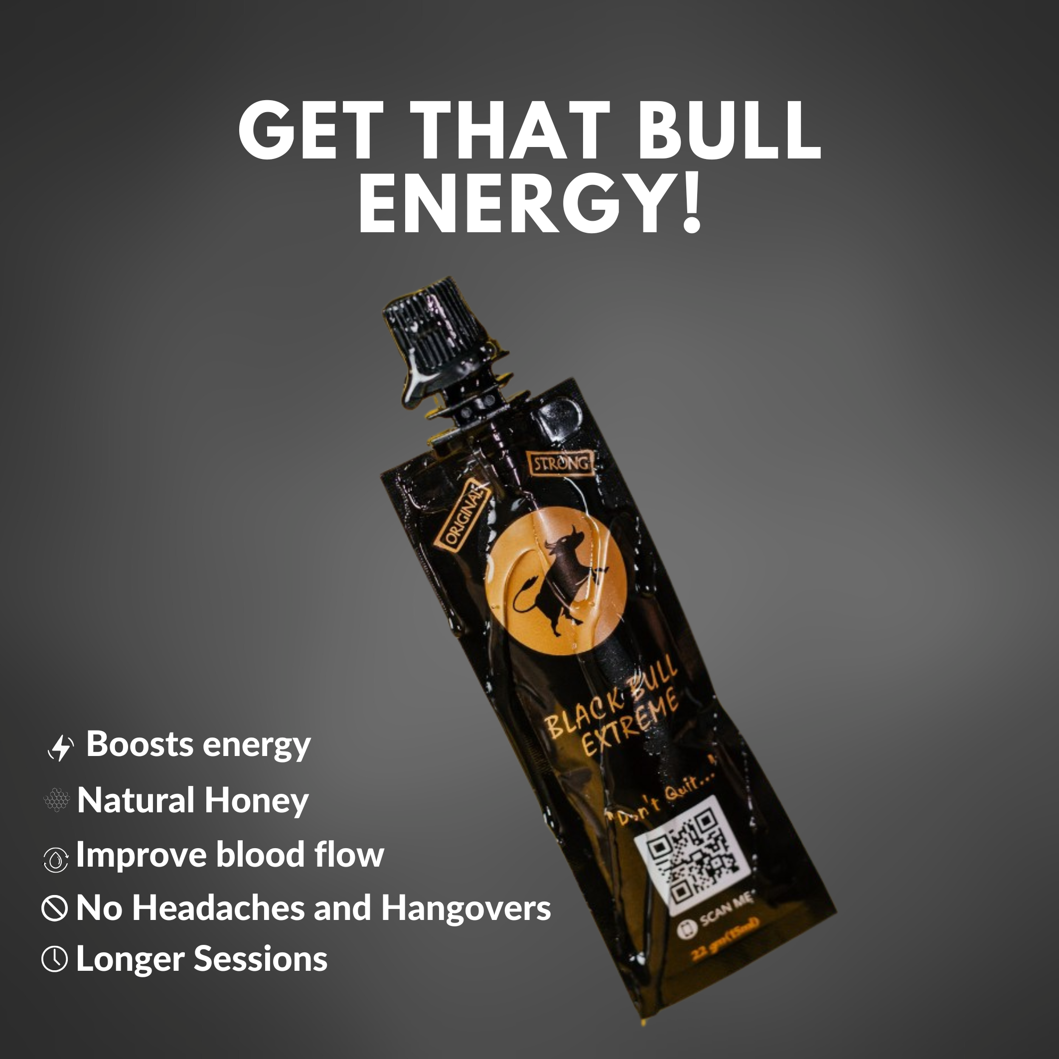 Black Bull Extreme Honey Full Box – 15 Pouches