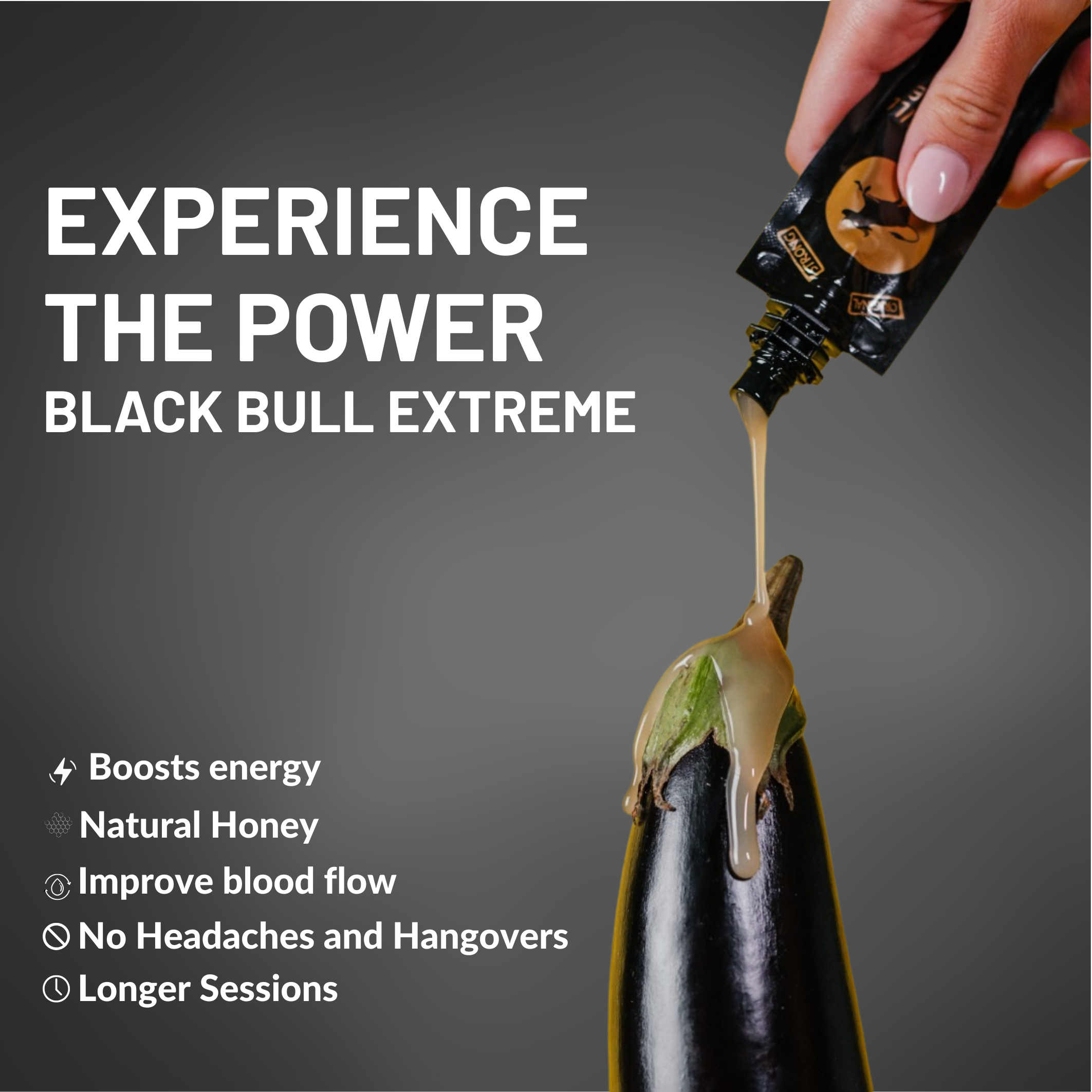 Black Bull Extreme Honey Full Box – 15 Pouches
