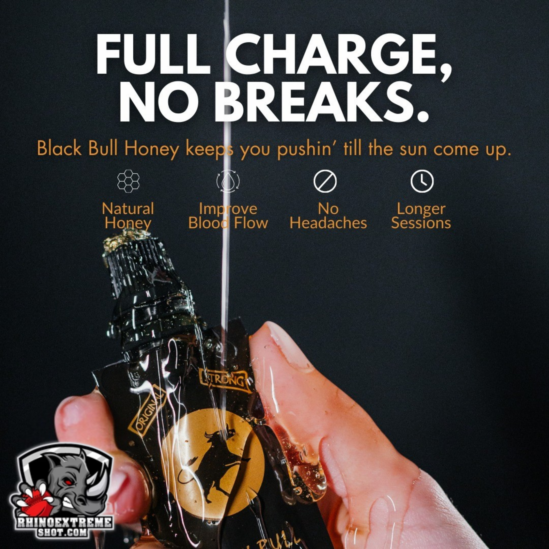 Black Bull Extreme Honey Full Box – 15 Pouches