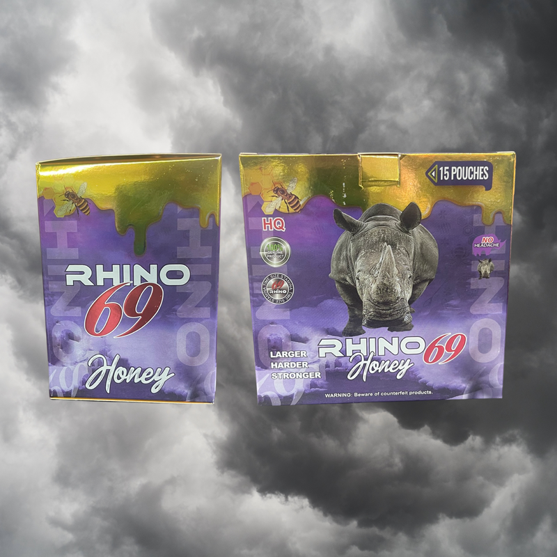 Rhino 69 honey full box (⭐️new 15 sachets)extreme strength