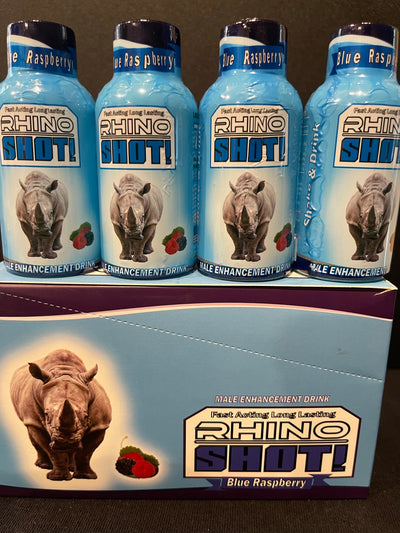 New flavor”2 raspberry rhino shots (fast acting growth formula) - Rhino Extreme