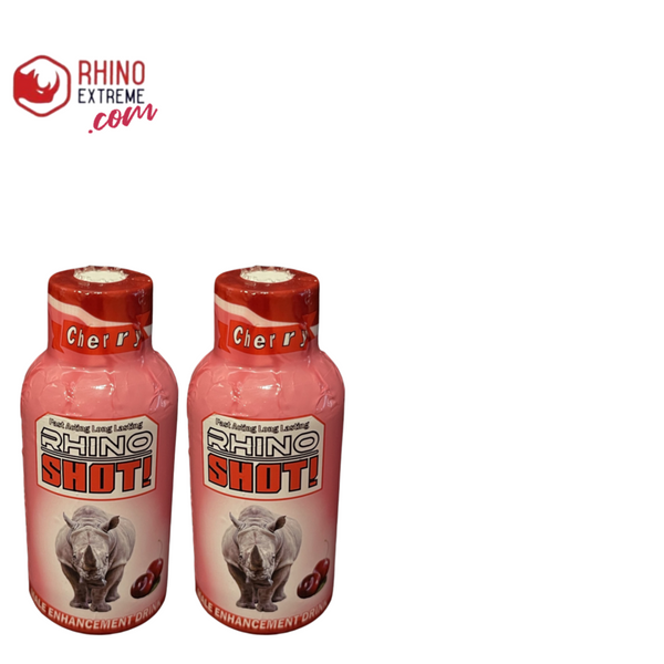 (4 pack)“New flavor” cherry rhino shots (fast acting growth formula) - Rhino Extreme