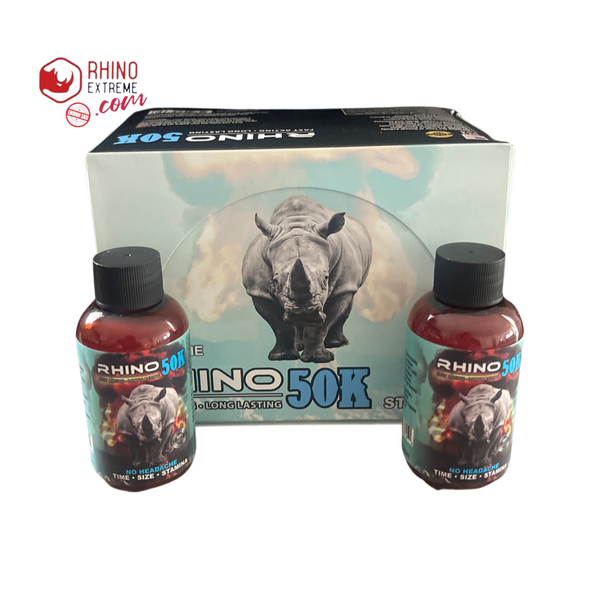 (12pack)Rhino 50k Extra Strength Platinum Liquid Shots