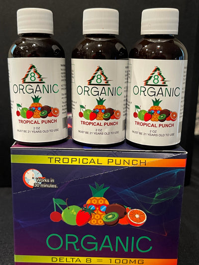 “NEW”Organic tropical punch infused with delta 8 100mg(fast acting growth formula) - Rhino Extreme