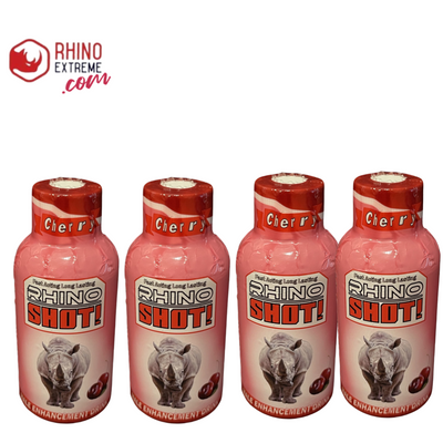 4pc Flavor Raspberry Rhino Shot