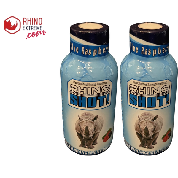 New flavor”2 raspberry rhino shots (fast acting growth formula) - Rhino Extreme