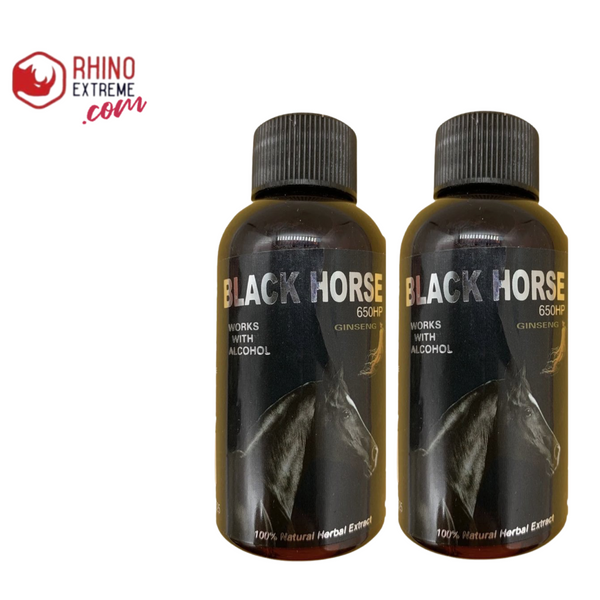 (12 pack)BLACK HORSE EXTREME ERECTION AND FAST GROWTH - Rhino Extreme