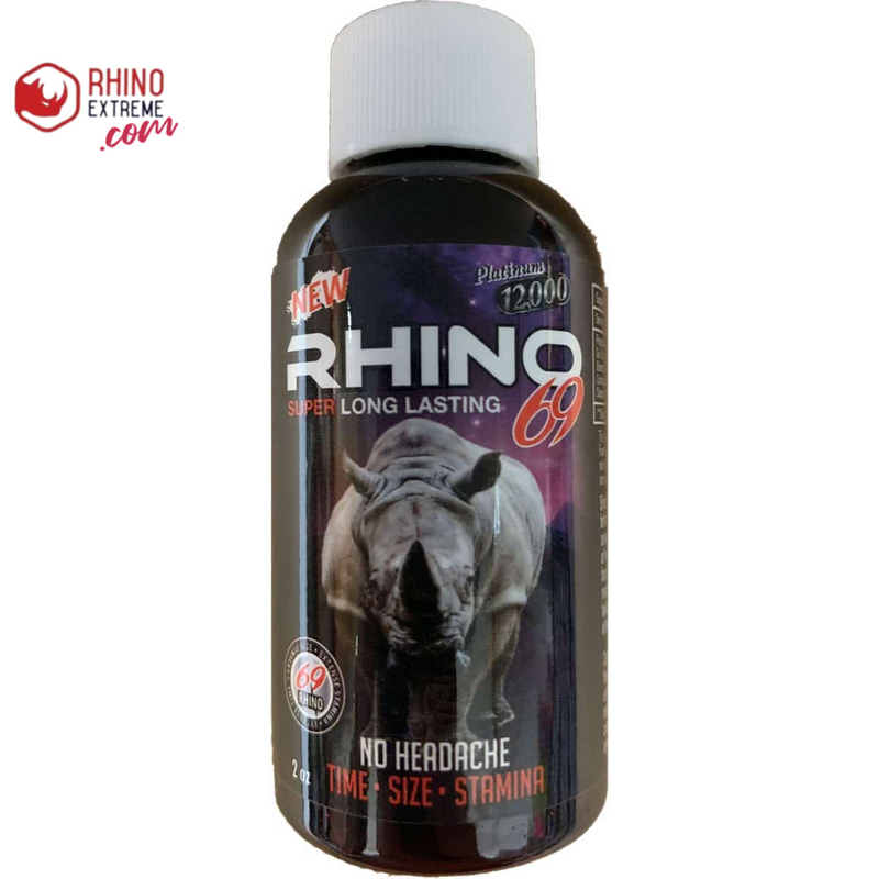 2 Rhino 69 Extra Strength Platinum Liquid Shots(faster erection time) - Rhino Extreme