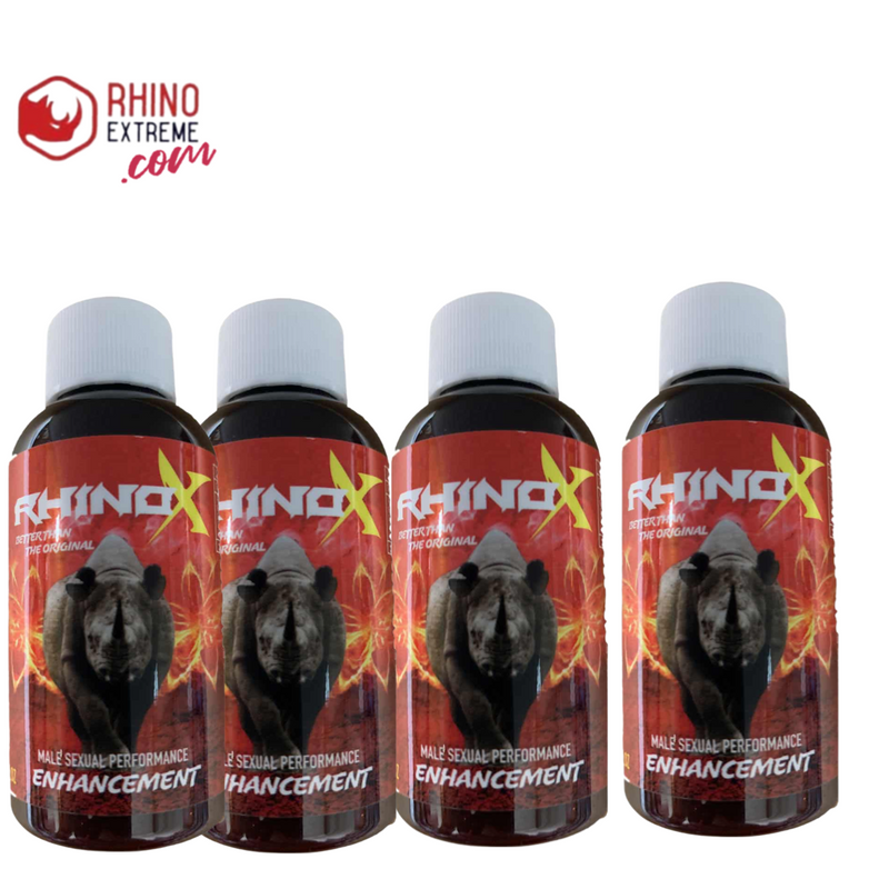 RHINO(4 pack)rhino X“maximum growth formula” harder erection extra strength twice as effective - Rhino Extreme