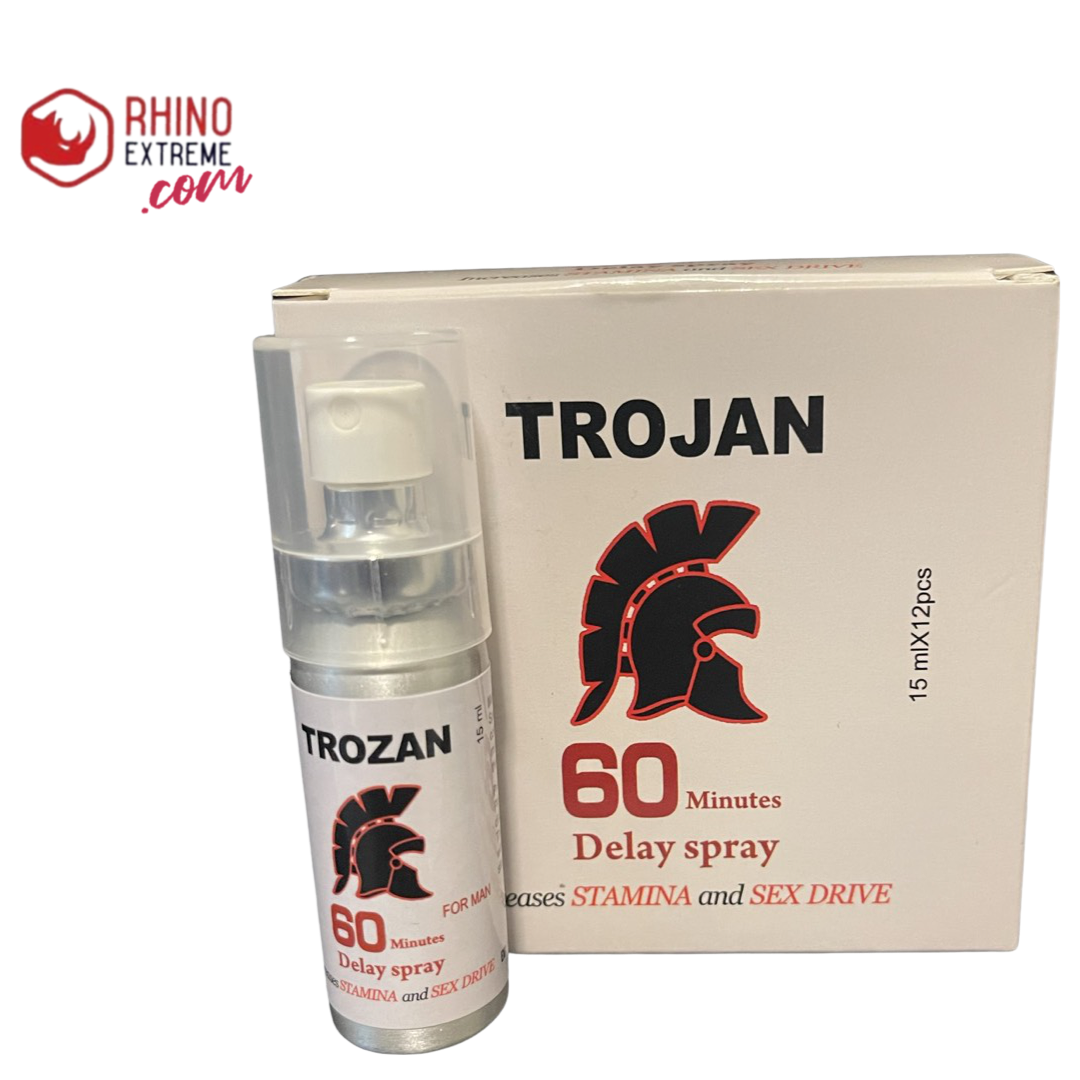 Trojan enlargement and delay spray - Rhino Extreme