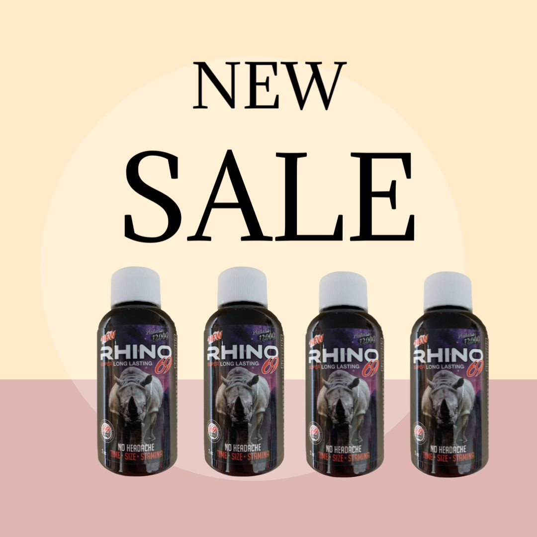 4 Pack Rhino 69 Extra Platinum Liquid Shots 